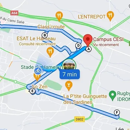 Appartement Casa Azur @ Parking Gratuit 24/24 Pau